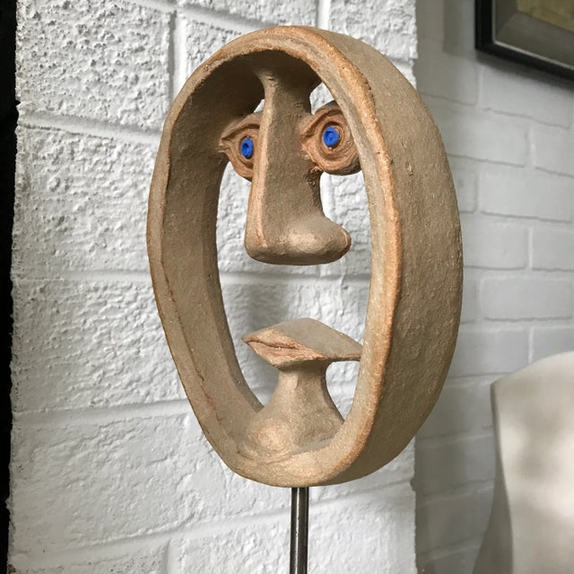 David Gil David Gil Pottery Face For Sale - Image 4 of 8