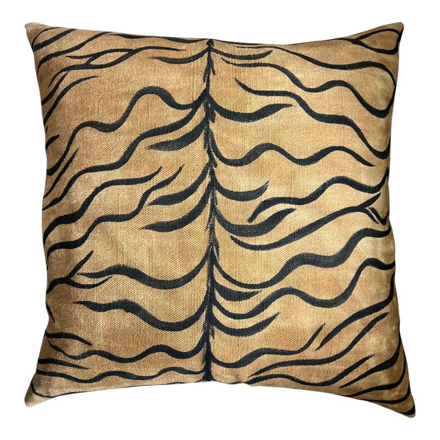 Zebra Pattern Large Throw Pillow For Sale