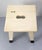 White French Painted Wooden Side Stool, 1950s For Sale - Image 8 of 9