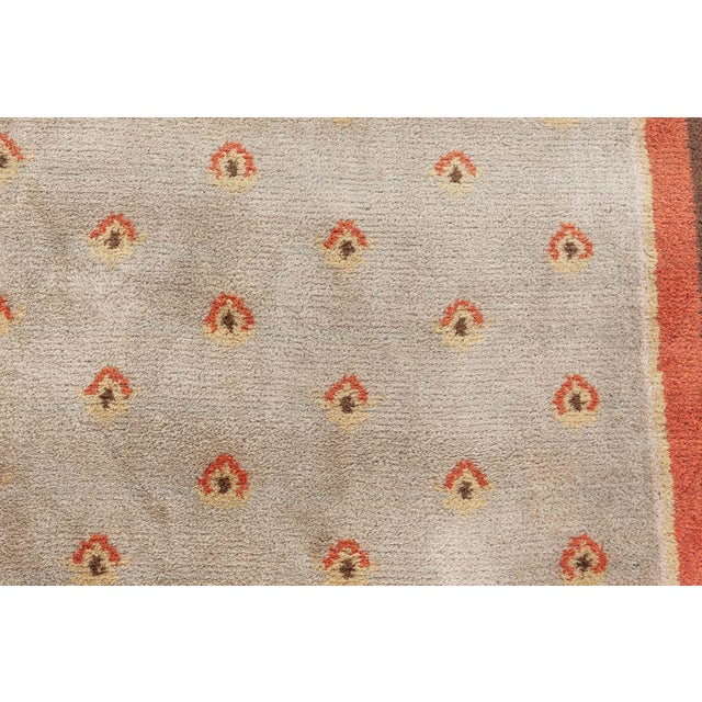 Mid 20th Century Vintage Finnish Hand-Knotted Wool Pile Rug, Doris Leslie Blau For Sale - Image 5 of 7
