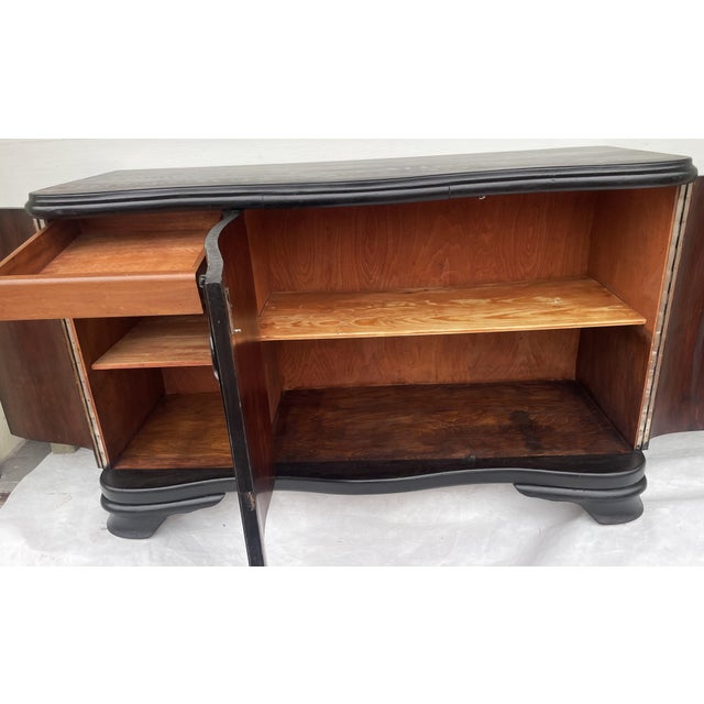 Art Deco Black Sideboard, 1940s For Sale - Image 4 of 18