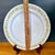 Ceramic Vintage Towne House "Spring" 3094 Dinner Platter • Yellow Floral Band & Silver Trim • 12 1/4” For Sale - Image 7 of 8