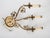 Spectacular 1950s Spanish French Neoclassical Style Cast Brass 3-Light Wall Sconce. Masterfully handcrafted in Spain circa...