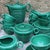 Green Glazed Ceramic Coffee Service by Blanche Letalle, 1950s, Set of 27 For Sale - Image 6 of 18
