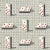 Abstract Sample - Schumacher Domino Epingle Fabric in Black For Sale - Image 3 of 3
