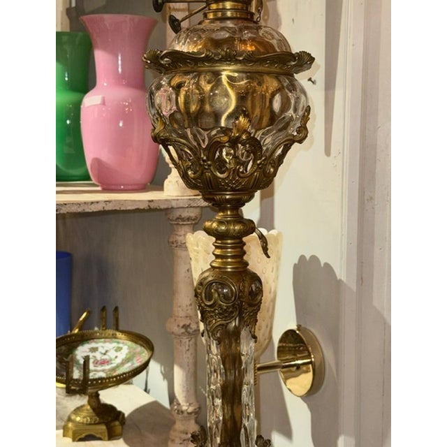 19th Century Rare 19th C. French Bell Epoch Gilt Bronze Floor Lamp For Sale - Image 5 of 6