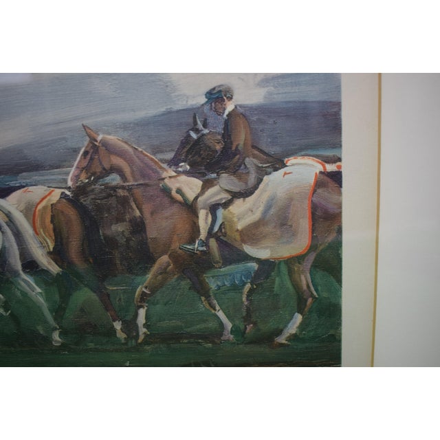1920s "The Belvoir Hunt Horses Exercising, a December Morning" 1922 Frost & Reed Chromolithograph by Alfred Munnings (Signed) For Sale - Image 5 of 8