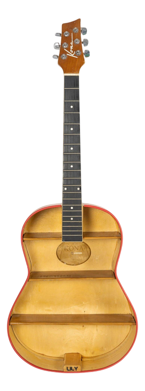 20th Century Kona Guitar Transformed Into a Shelf