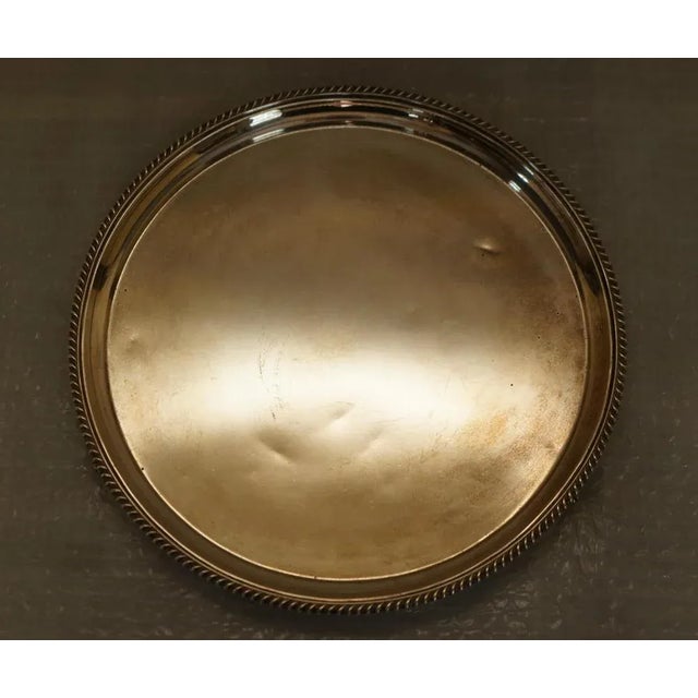 Silver Antique Sterling Silver Serving Tray from William Hutton & Sons, 1933 For Sale - Image 8 of 14