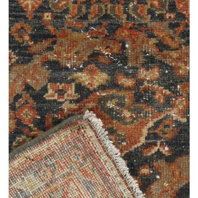 1950s Vintage Distressed Area Rug 4ft 6in X 6ft 7in For Sale - Image 5 of 8
