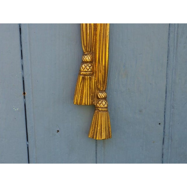 Large Antique Louis XVI Style Rope Tassel Wall Lights in Gilt Bronze, 1890s, Set of 2 For Sale - Image 17 of 18