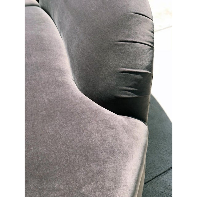 Directional 1980s Mid Century Modern Vladimir Kagan Grey Kidney Serpentine Curved Sectional Sofa For Sale - Image 4 of 6