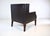 Brown French Christian Liaigre for Holly Hunt Brown Leather & Velvet Chair For Sale - Image 8 of 16