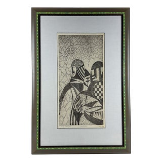 Popy, Composition, 1972, Etching For Sale