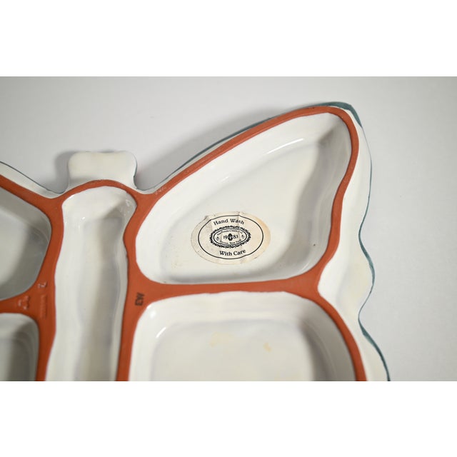 Blue MacKenzie-Childs Butterfly Serving Set - 2 pcs For Sale - Image 8 of 10