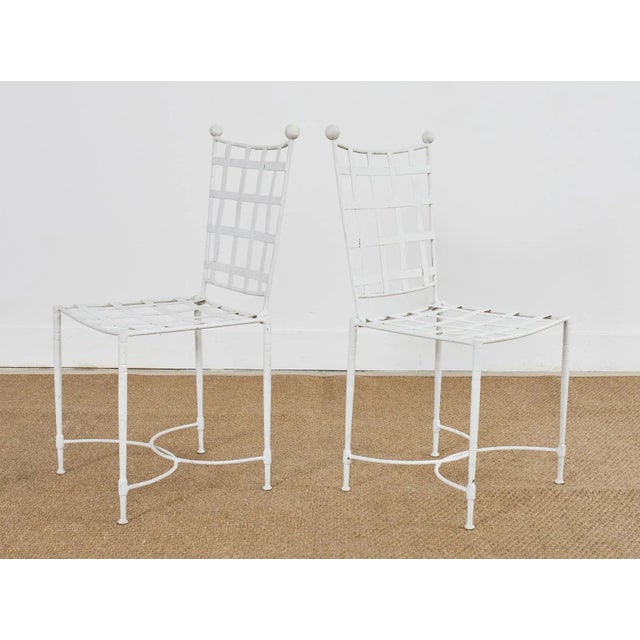 Set of Four Mario Papperzini for Salterini Garden Dining Chairs, Attributed For Sale - Image 11 of 13
