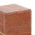 Contemporary Modern Red Travertine Block Side Table For Sale - Image 3 of 4