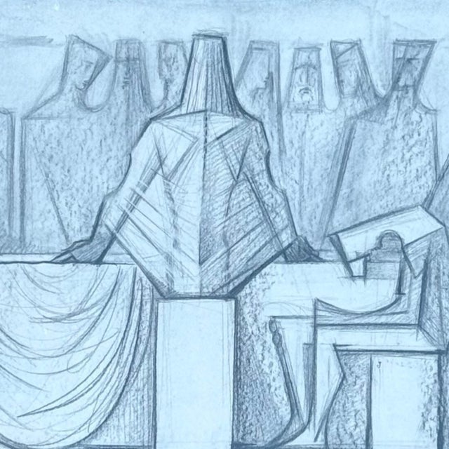 Vintage Subirachs Santa Cena 1987 Sagrada Familia Barcelona Original Print, Framed For Sale - Image 4 of 12