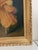 Brown Antique Oil Portrait Young Woman European Lady Gilt Frame 19th Century For Sale - Image 8 of 12