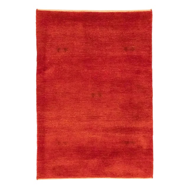 Middle Eastern Hand-Knotted Gabbeh Rug For Sale