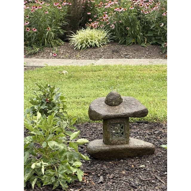 Mid-Century Granite Hand-Carved Kasugo Style Garden Ornament For Sale - Image 14 of 14