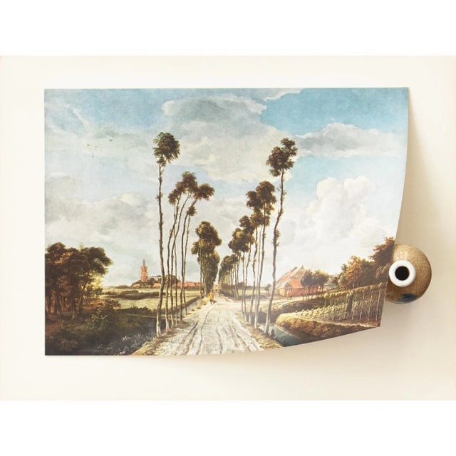1950s 1956 After Meindert Hobbema "The Avenue of Middelharnis", Full-Color Print For Sale - Image 5 of 7