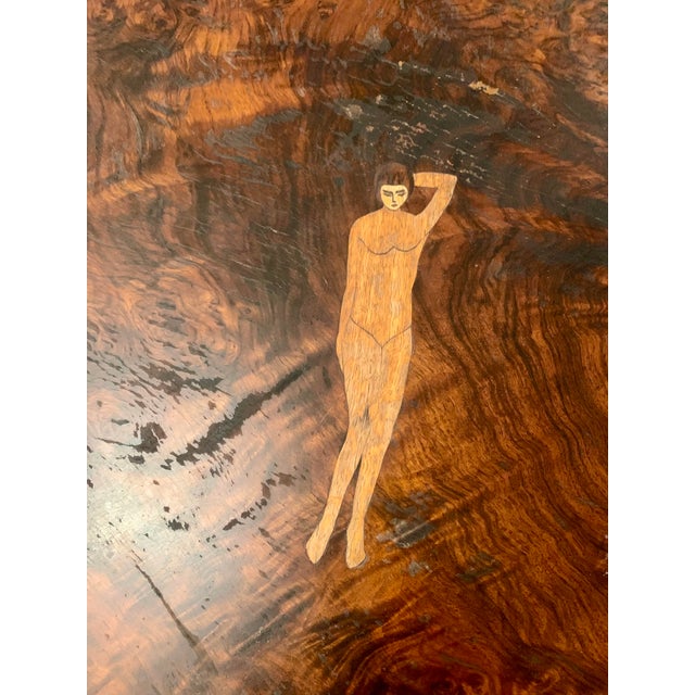 1920s Art Deco Dining Table with Marquetry in the style of Jacques Emile Ruhlmann, 1920s For Sale - Image 5 of 18