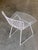 Metal White Wire Side Chair Atributed to Harry Bertoia for Knoll, Pair Circa 1952 For Sale - Image 7 of 9