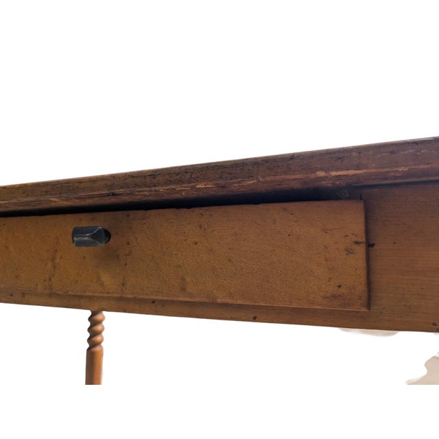 Late 19th Century Pine Writing Desk With Drawer For Sale - Image 14 of 16