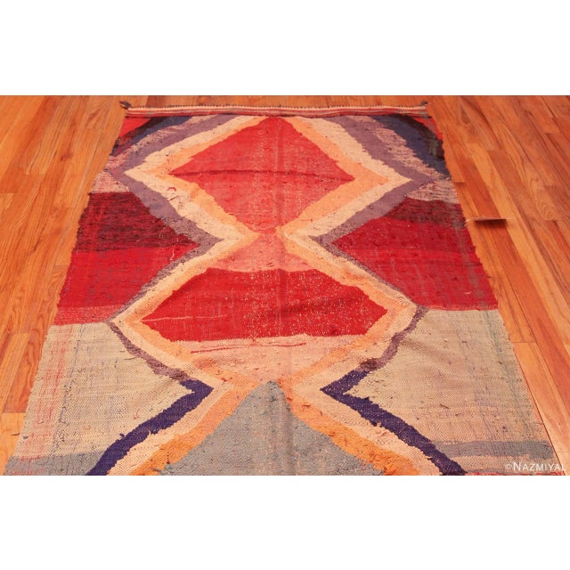 Moroccan Nazmiyal Collection Vintage Moroccan Kilim Rug For Sale - Image 3 of 8