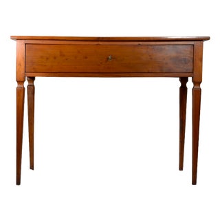 Antique Italian Cherrywood Writing Desk with Drawer, Late 18th-Early 19th Century For Sale