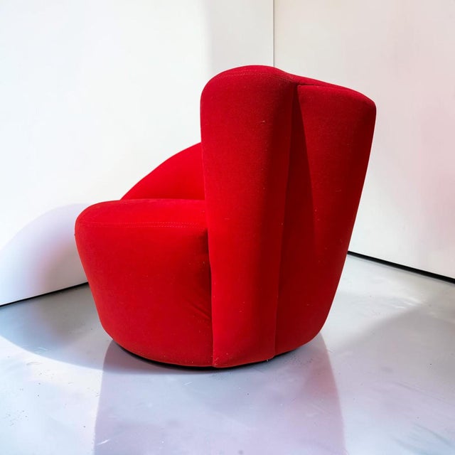 Vladimir Kagan Vladimir Kagan Style “Nautilus” Swivel Chair For Sale - Image 4 of 15
