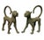 African Pair of Vintage Benin-Style Cast Bronze Leopard Statues For Sale - Image 3 of 12