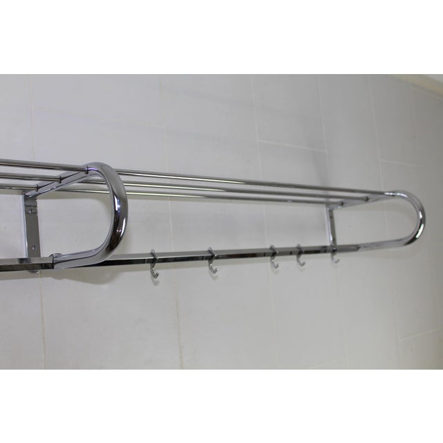 1940s Vintage Bauhaus Style Chrome Coat & Hat Rack, 1940s For Sale - Image 5 of 18