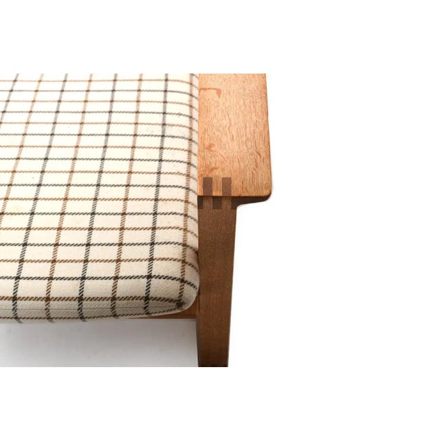 Wood Oak Bm-2254 Sled Chair by Børge Mogensen for Fredericia For Sale - Image 7 of 12