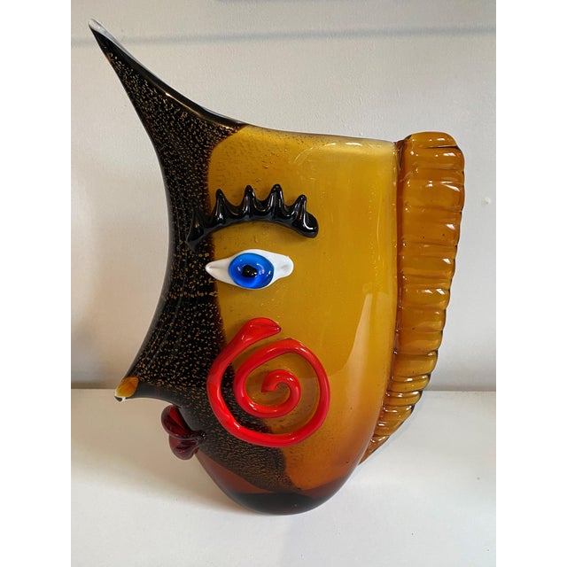 Murano Glass Fish Head Vase, 1980s For Sale - Image 13 of 18