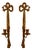 Mid-Century French Brass Bow Sconces, Set of 2 For Sale