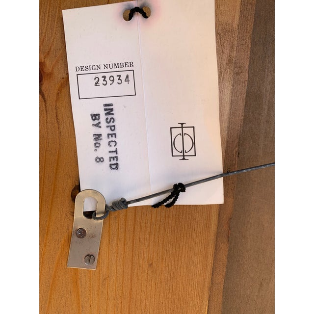 1960s 1960s Large Chapman Wood Pine Mirror For Sale - Image 5 of 8