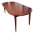 1990s Henkel-Harris Wild Black Cherry Double Drop-Leaf Dining Table With Three Leaves & Original Storage Carton, Style No. 2238 For Sale