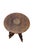 Indian Vintage Anglo Indian Carved Folding Pedestal Table Plant Stand 16" For Sale - Image 3 of 14