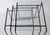 Vintage 80s Postmodern Black Metal & Glass Nesting Tables - Set of 3 For Sale - Image 4 of 17