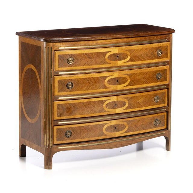 Chest of Drawers in Fine Wood, 20th Century For Sale - Image 6 of 6