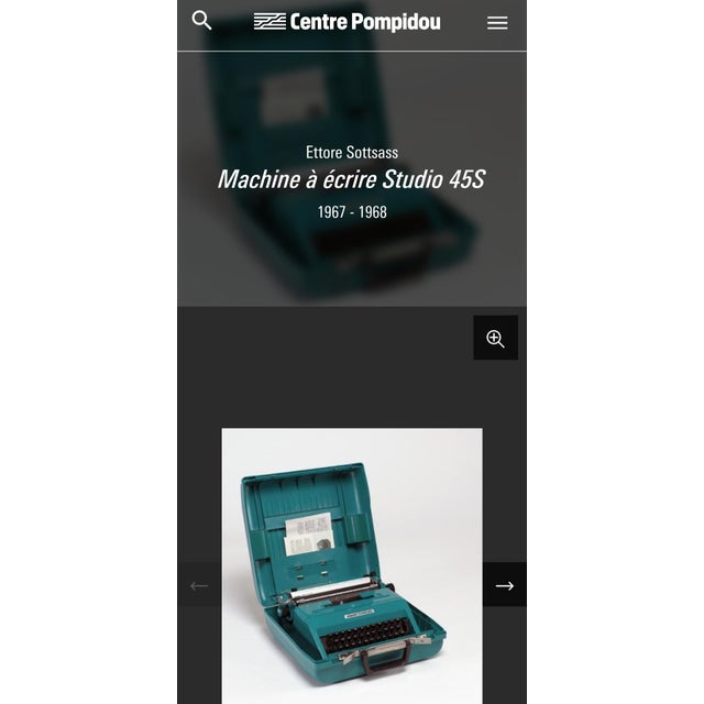 Studio 45 Typewriter by Ettore Sottsass for Olivetti, 1967 For Sale - Image 9 of 18