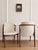 A beautiful pair of Danish modern lounge chairs attributed to Hans Olsen, made in Denmark, circa 1960s. The chairs feature...