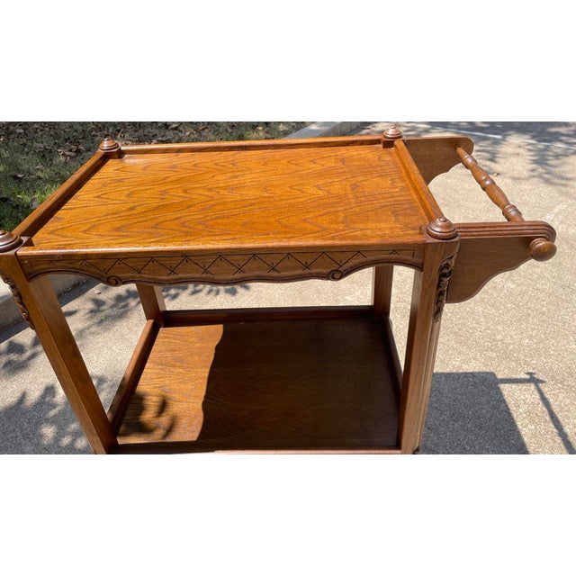 French Country Tea or Bar Cart For Sale - Image 11 of 11