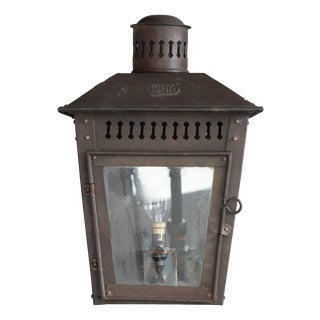 Vintage Wall Lantern in Brass, 1950s For Sale