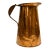 Antique 4 Liter Hammered Copper Measure Pitcher For Sale