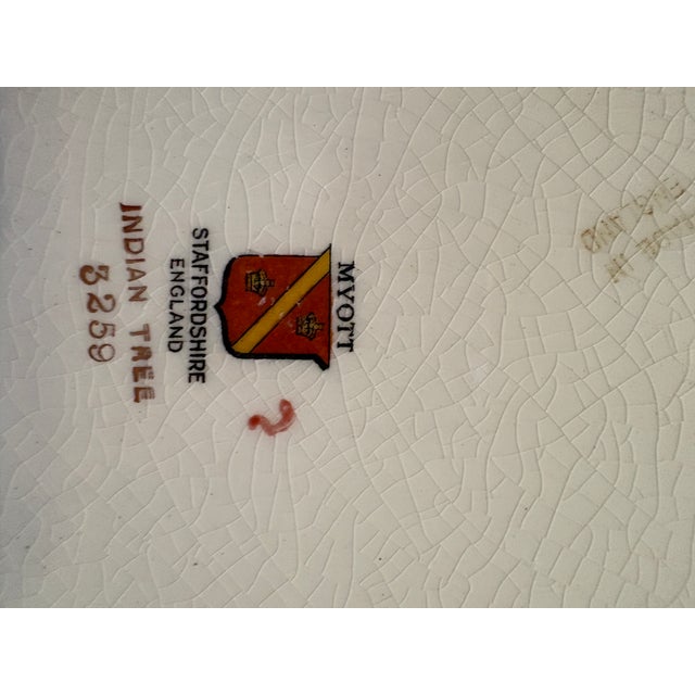 Early 20th Century Antique English Myott “Indian Tree” Plate – 10.75 For Sale - Image 5 of 6