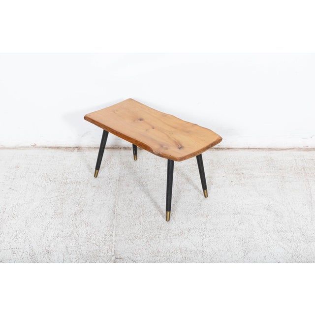 Brown Mid-Century Live Edge Teak Coffee Table For Sale - Image 8 of 15