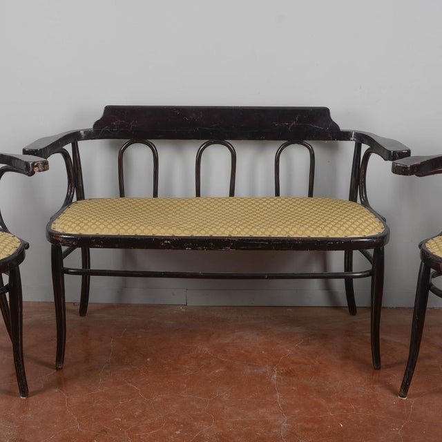 Viennese Style Living Room Set, 1930s, Set of 3 For Sale - Image 9 of 18